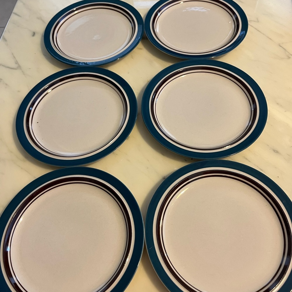 Carousel Stoneware  802 Blue 7.1/4 inch plate